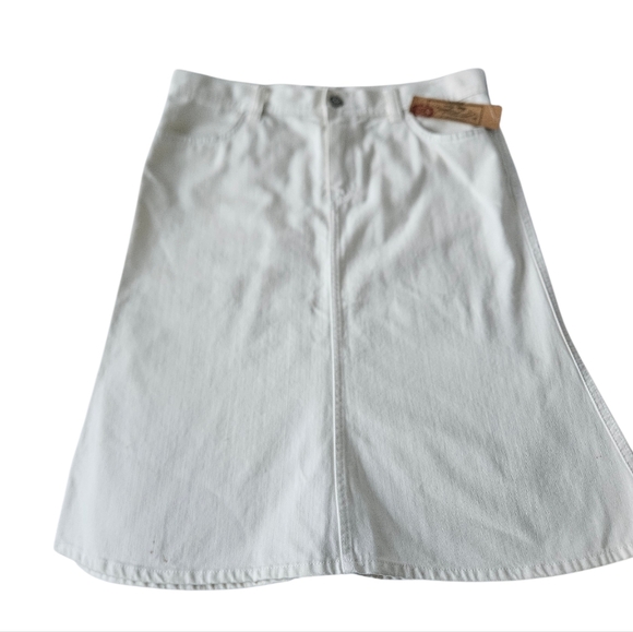 NWT Ralph Lauren Cream A-Line Skirt Denim - Picture 4 of 8